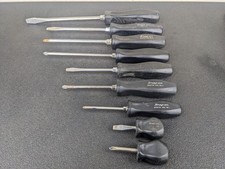#bm598 Snap-On Tools USA Black Hard Handle Screwdriver Set SDD SDDP