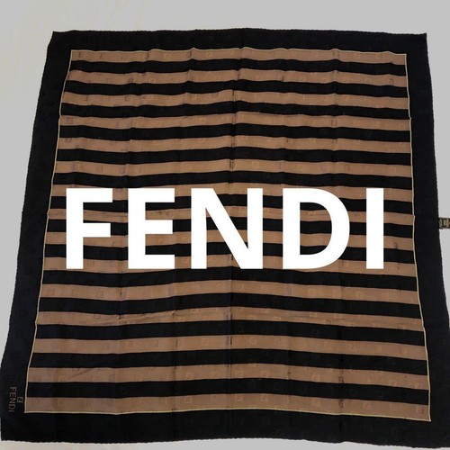 Sciarpa fendi logo pecan seta - sciarpa,