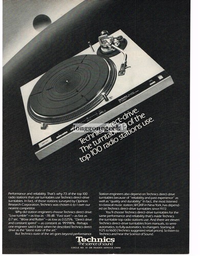 Technics 1980 giradischi - technics,