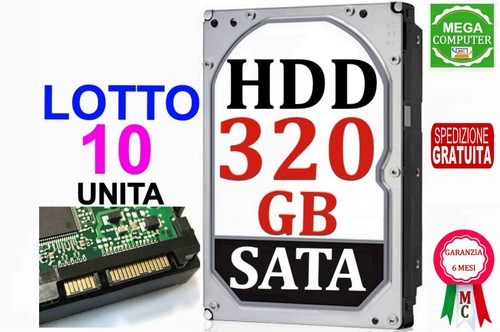 Lotto unità hdd 320 gb - 10,