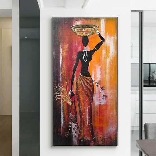 Quadro astratto donna africana