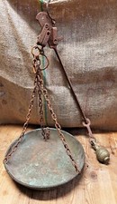 ANTICA BILANCIA STADERA IN FERRO,RAME ed OTTONE - D'EPOCA