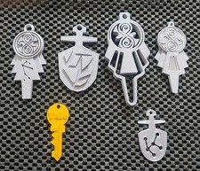 3D Printed TARDIS Key