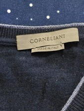 Maglione uomo lana scollo a V Corneliani taglia 50