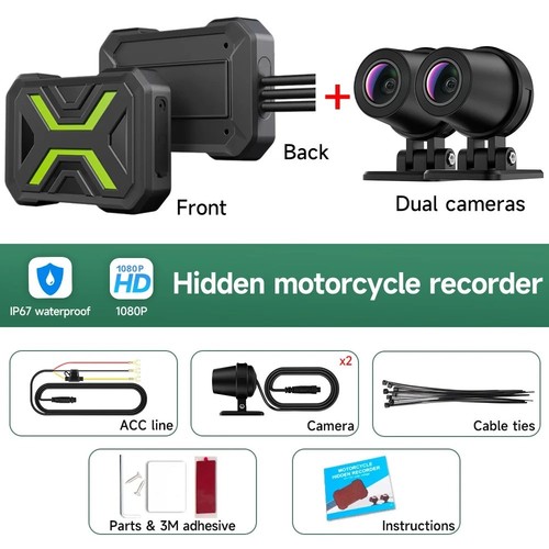 Jiuyin dual 1080p moto dvr - 1080p,