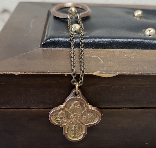 1940 catholic bronze st - 1940's,