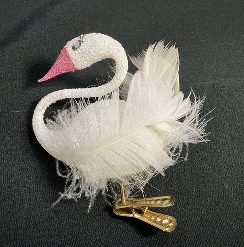Vintage cigno ornamento clip
