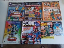 Lot Magazine Nintendo X64 Gamecube Total Cube solutions pokémon Stadium !!!!