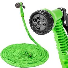 TUBO D'ACQUA ANNAFFIA GIARDINO 30M + PISTOLA POMPA GIARDINAGGIO