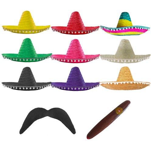Mexican sombrero straw hat - mexican,