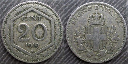 Italy centesimi 1919 - 1919,