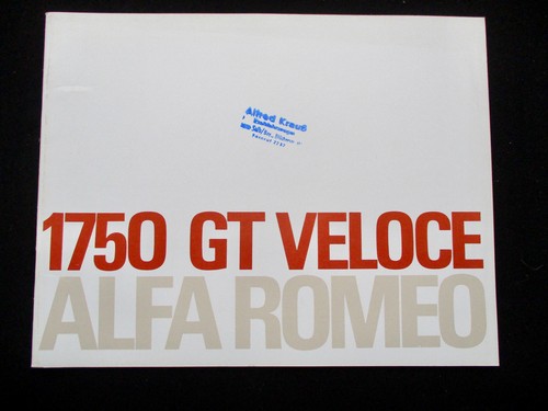 Alfa romeo 1750 - alfa, gt