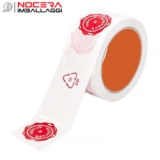 6 ROTOLI NASTRO ADESIVO SILENZIOSO SIGILLO DI GARANZIA 50X66, SCOTCH IMBALLAGGIO