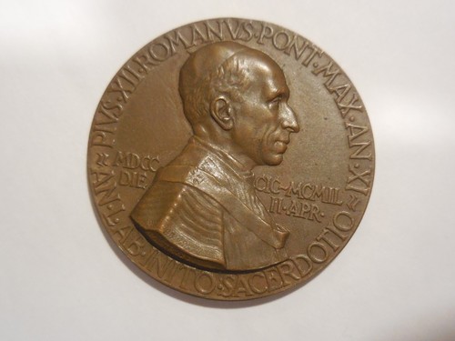 Vaticano medaglia pio xii anno - vaticano,