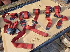 cinture di sicurezza anteriori posteriori peugeot 205 roland garros hardtop rosse si adattano cti ecc