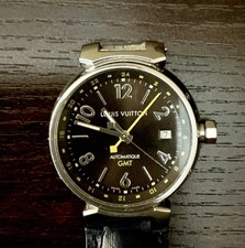 Orologio Uomo Louis Vuitton Tambour GMT Ref Q1131 Quadrante Marrone Automatico 39mm