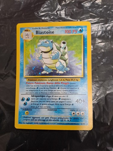 Carta pokemon blastoise 102 - blastoise, 2/102