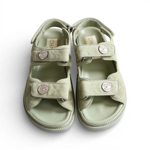 Sandali chanel papà verde - sandali,