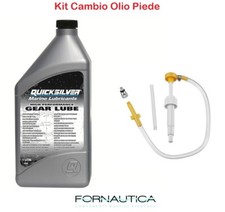 KIT CAMBIO OLIO PIEDE E INGRANAGGI FUORIBORDO QUICKSILVER GEAR LUBE HP E POMPA