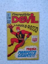 DEVIL n° 1 CON MANIFESTO CORNO POSTER STATO PIU' CHE OTTIMO