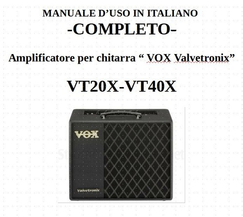 Manuale uso ampli - manuale, d'uso