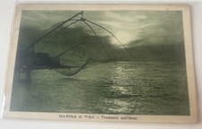 Cartolina Marina Di Pisa Bilancia Da Pesca Tramonto Sull’ Arno Viaggiata Fp