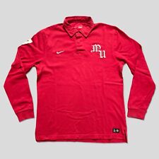 Manchester United Nike Long Sleeve Polo 2011 #7 Best Size L Red Devils Vintage