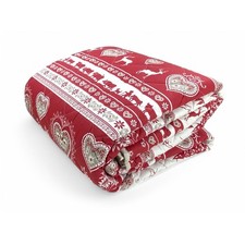 COPRILETTO Trapuntato TIROLESE GARDENA Rosso