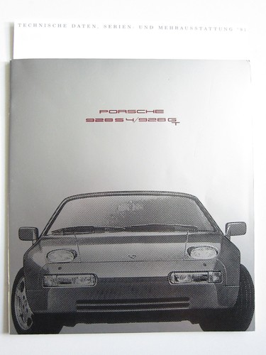 Porsche 928 gt depliant - porsche, s4