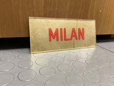 Insegna targa milan totocalcio - milan,