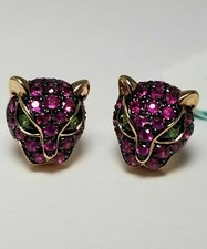 Orecchini a perno pantera