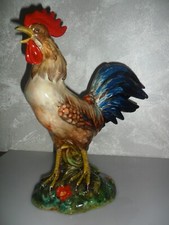 Gallo in ceramica policromata