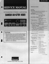 Manuale Di Servizio Per Sansui AU-X901, AU-X701
