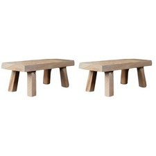 Set 2 Ornamenti in Legno di
