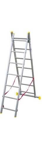 Scala alluminio 2 rampe - alluminio, a