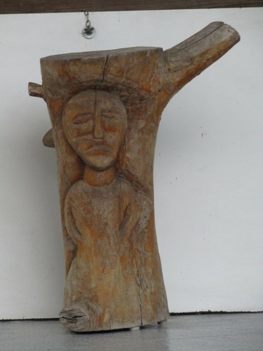 Scultura tronco legno - scultura,