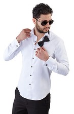 Camicia elegante smoking uomo