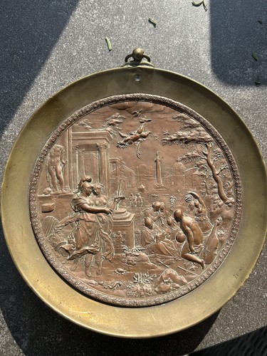Antico piatto appendere - antico, da