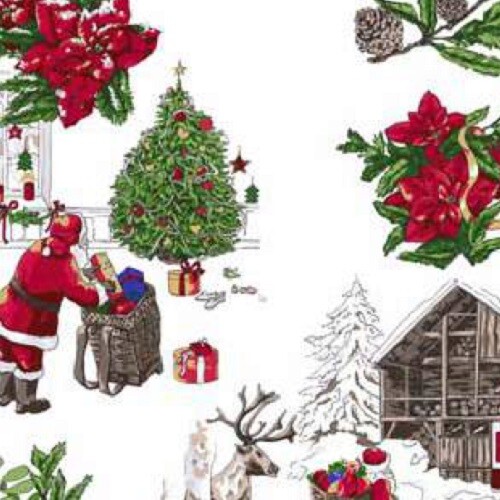 Tela cerata tovaglia natale - tela,