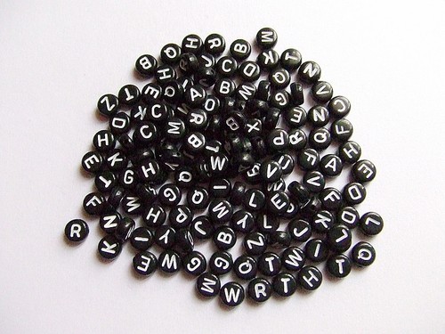 100pz misti alfabeto lettere - misti,
