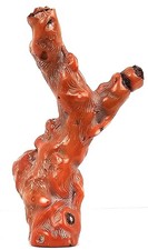 Large Vintage Natural Red