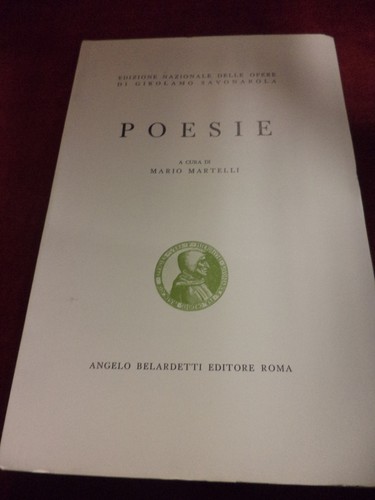 Poesie savonarola ed - poesie, g.