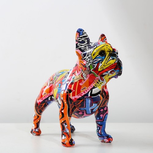 Bulldog francese statua - statua, in