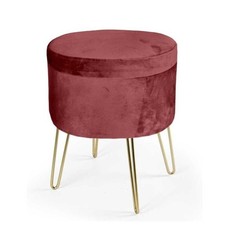 POUF CONTENITORE IN VELLUTO