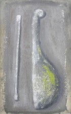 Piero BOLLA (Saluzzo 1933-Torino 2019) STRUMENTI MUSICALI olio 100x65 anno 1961