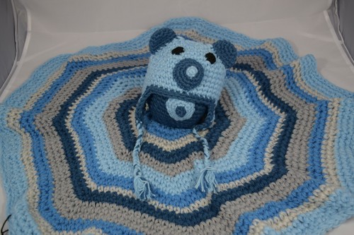 Set uncinetto orso blu - uncinetto,
