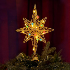 Stella Albero Di Natale, Puntale Albero Di Natale Luminoso, Puntale Alberos Nata