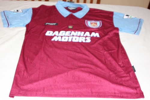 Maglia west ham 1996 1997 - maglia,