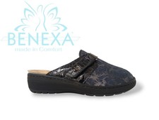 Pantofola donna cucita a mano con Plantare Estraibile 