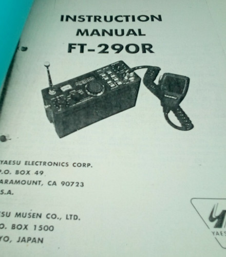 Manuale yaesu 290r - yaesu, italiano